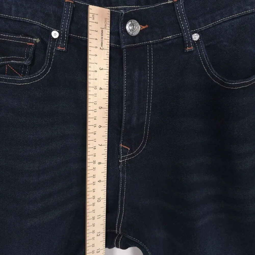 TRUE RELIGION New Men’s Jeans 36x32 GENO SN Relaxed Flap Slim Dark Sultry 700390